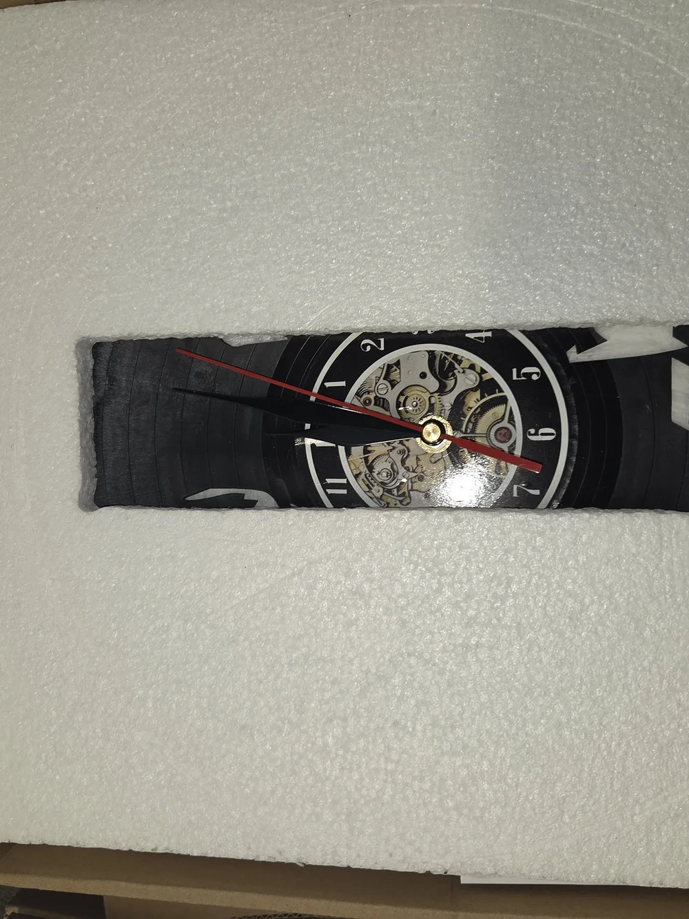 Black Vinyl KISS Record Wall Clock - Home Wall Decor